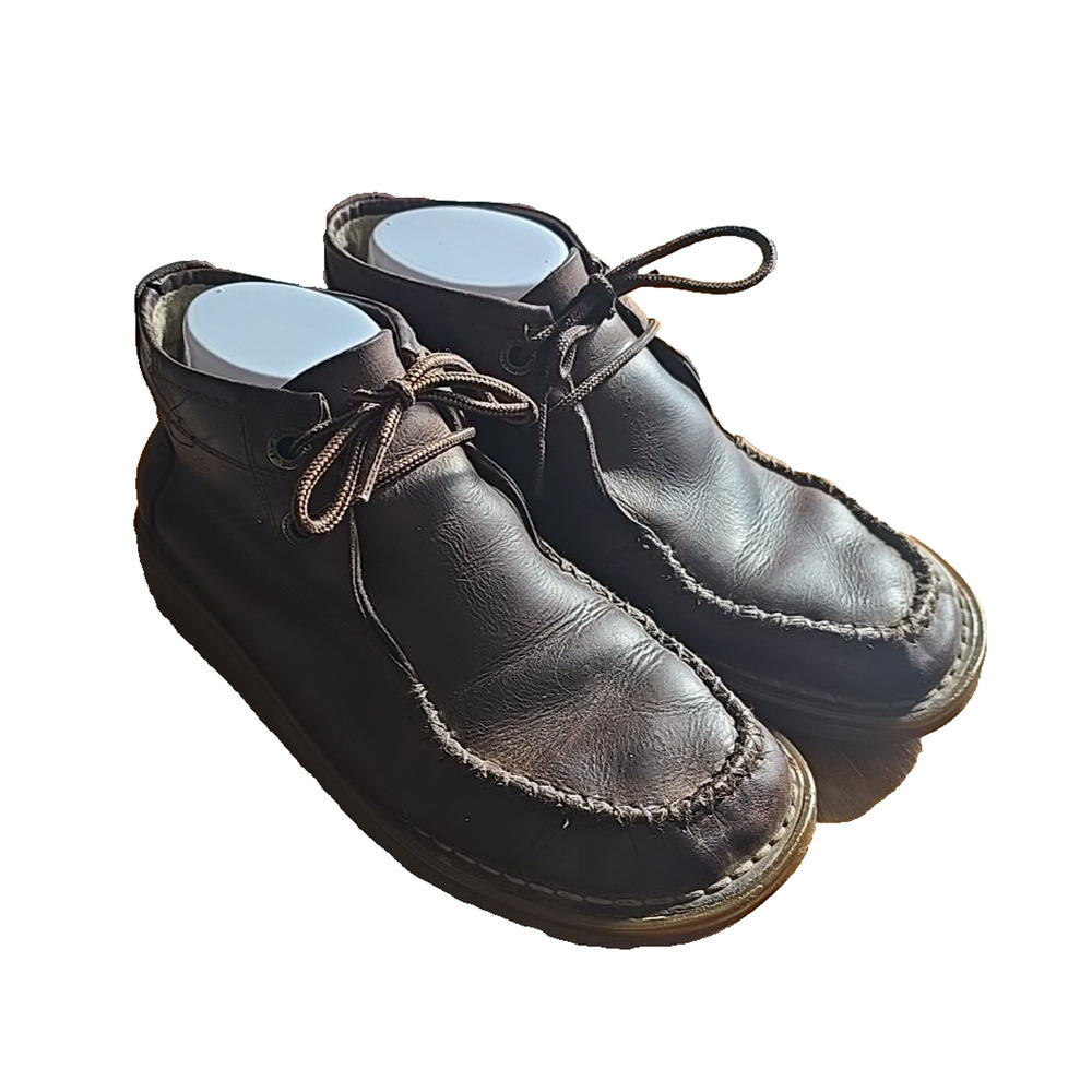 Dr. Martens Brown Leather Lace Up Moc Toe Ankle Chukka Boots Men's Size 6